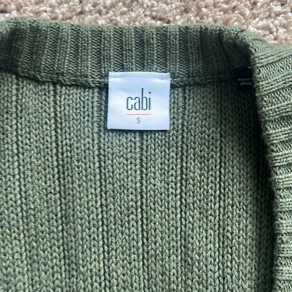 Cabi Aerial Olive Cardigan Style 3536 Size Small - Picture 5 of 7